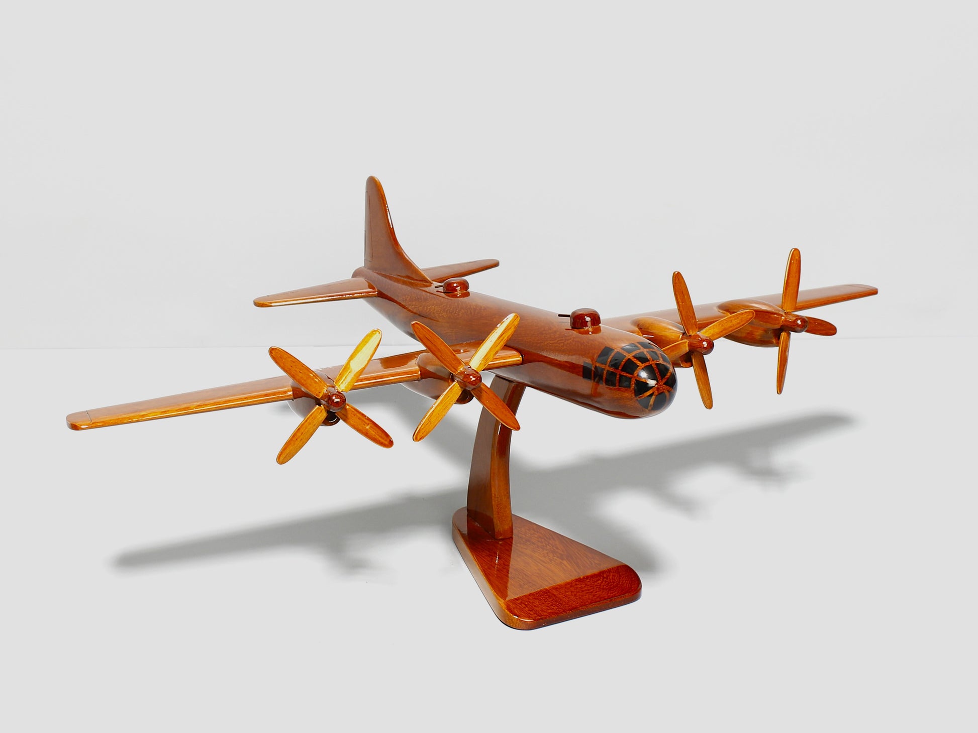 High-gloss lacquer finish on B29 Superfortress model