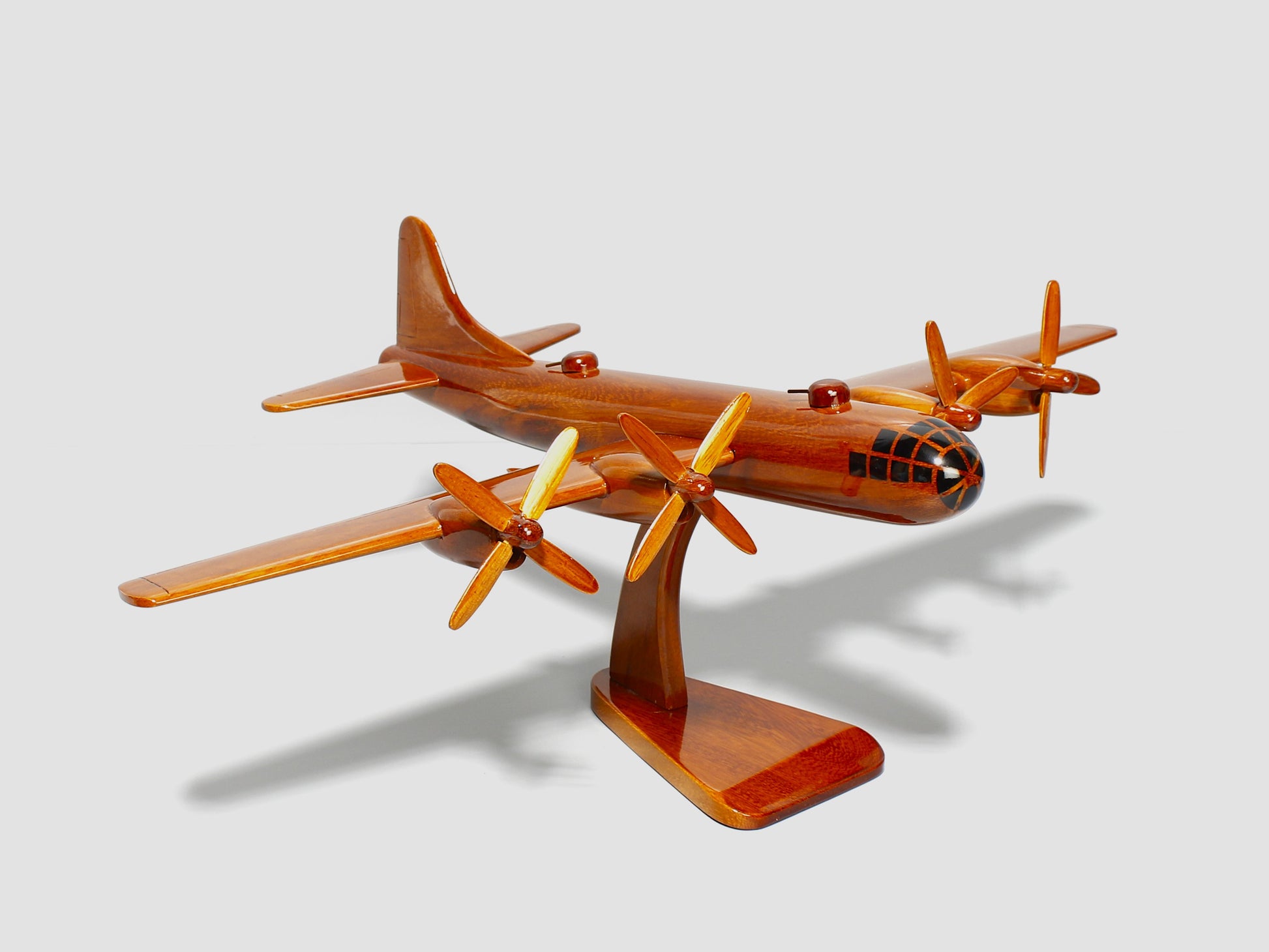 High-gloss lacquer finish on B29 Superfortress model