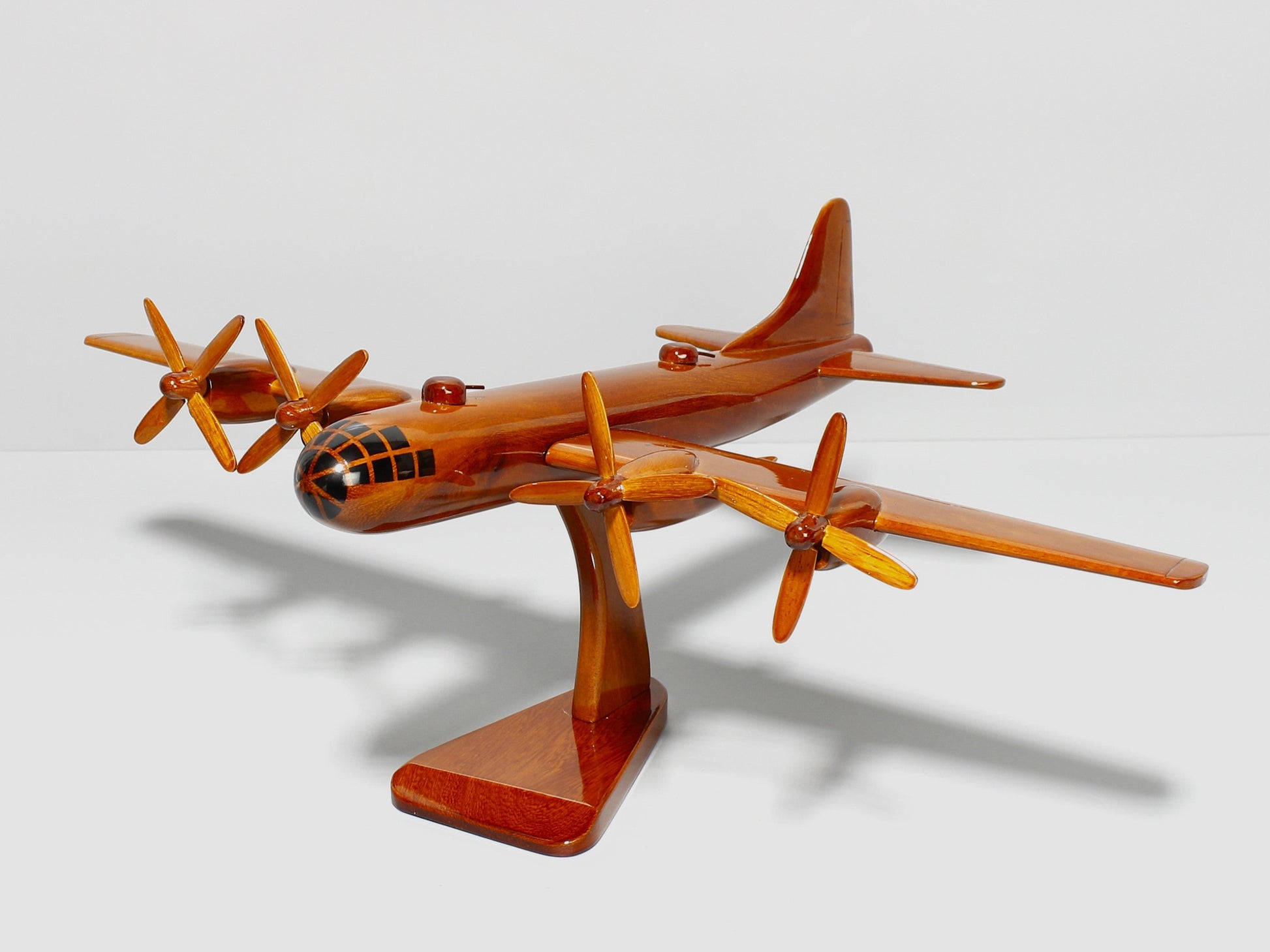 High-gloss lacquer finish on B29 Superfortress model