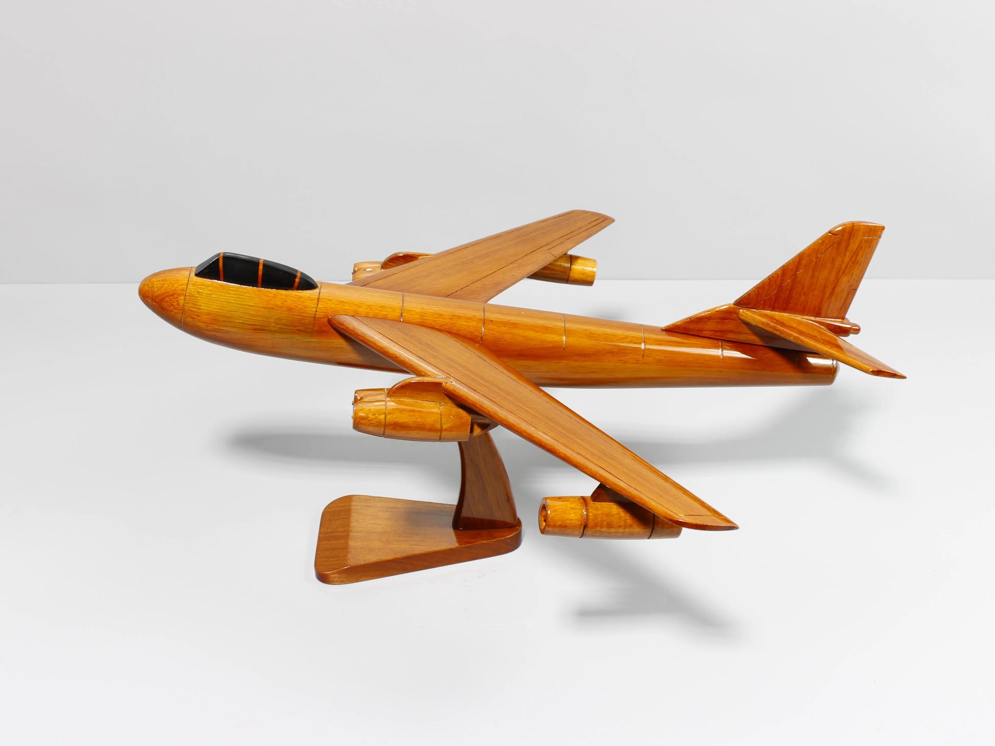 Right side view of B-47 Stratojet wood model – aviation collectible gift