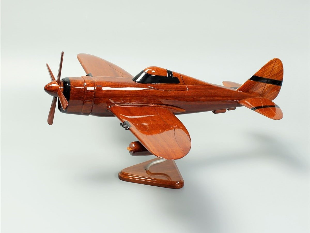 Handcrafted P - 47 Thunderbolt wood model - Relive Aviation HistoryVietnamwoodmodel