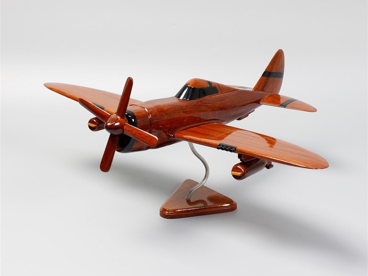 Handcrafted P - 47 Thunderbolt wood model - Relive Aviation HistoryVietnamwoodmodel