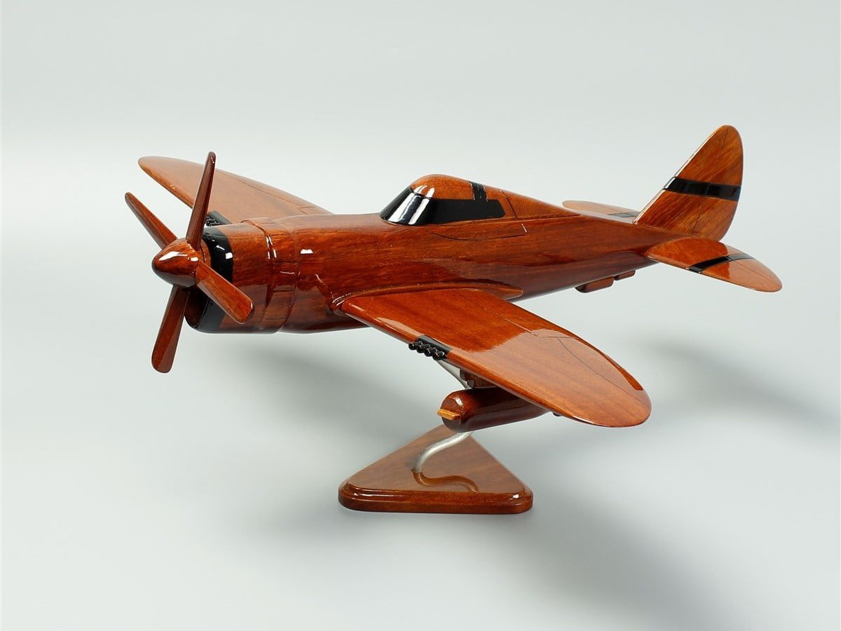 Handcrafted P - 47 Thunderbolt wood model - Relive Aviation HistoryVietnamwoodmodel