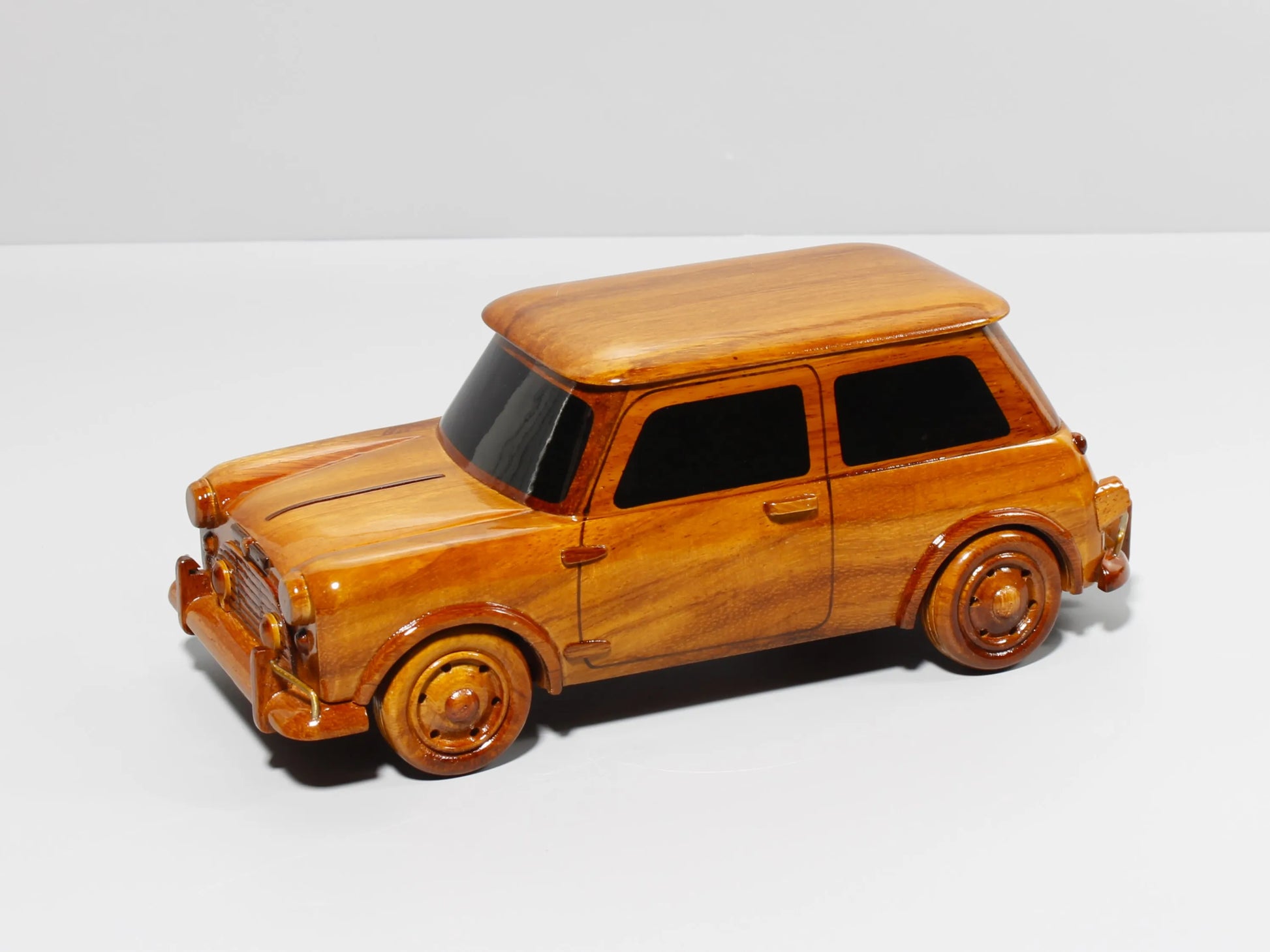 Mini Cooper handcrafted model diagonal front view