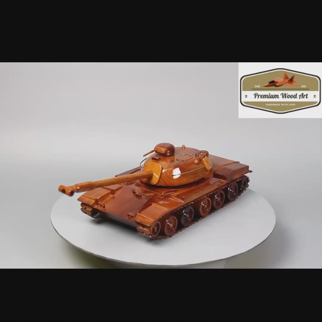 Scale model of the T-95 tank, a main battle tank celebrated in this detailed wooden representation, suitable for military model enthusiasts.