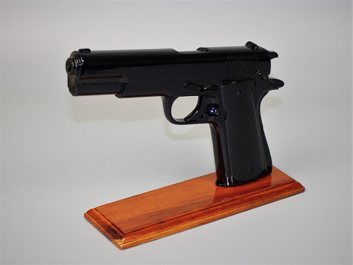 1911 Black Gun - 45 CALIBER BLACK HANDGUN (ALL WOOD)Vietnamwoodmodel