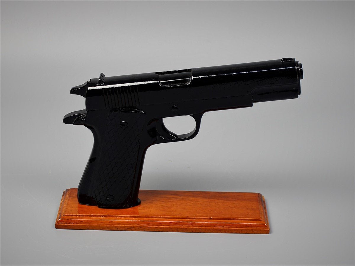 1911 Black Gun - 45 CALIBER BLACK HANDGUN (ALL WOOD)Vietnamwoodmodel