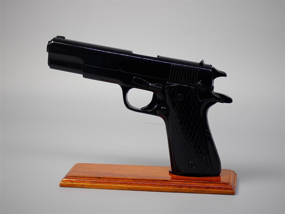 1911 Black Gun - 45 CALIBER BLACK HANDGUN (ALL WOOD)Vietnamwoodmodel