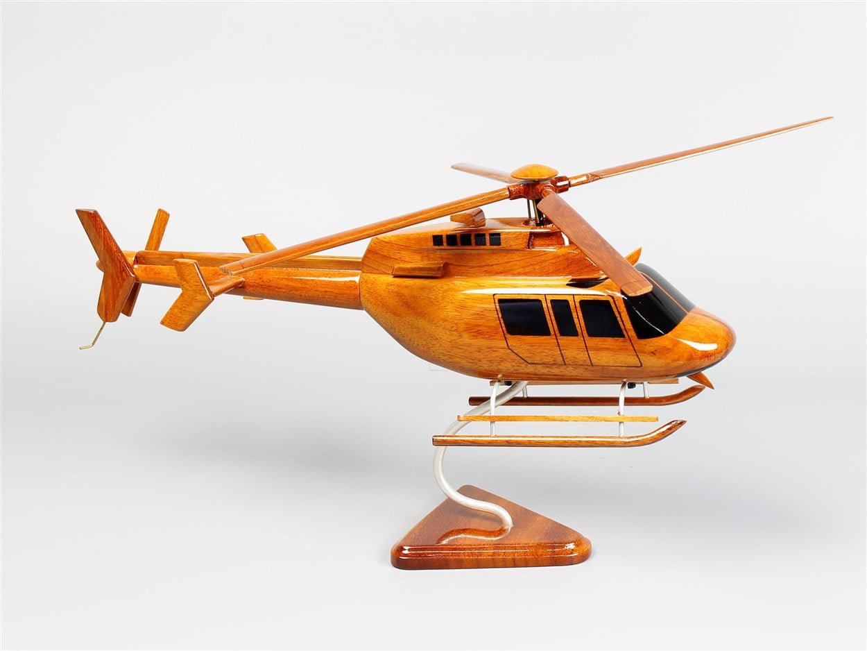 Bell 407 Helicopter Wood ModelVietnamwoodmodel
