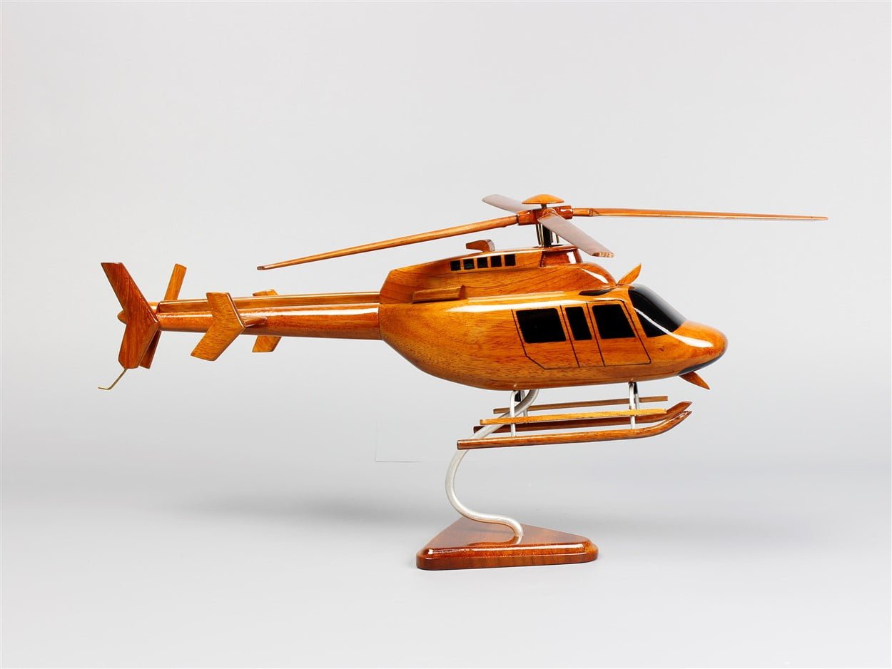 Bell 407 Helicopter Wood ModelVietnamwoodmodel