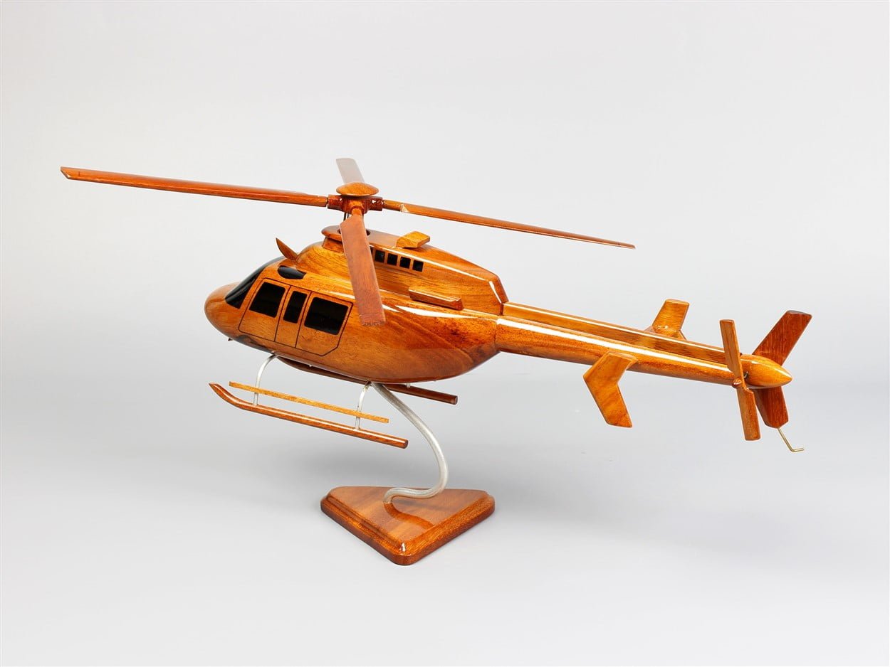 Bell 407 Helicopter Wood ModelVietnamwoodmodel