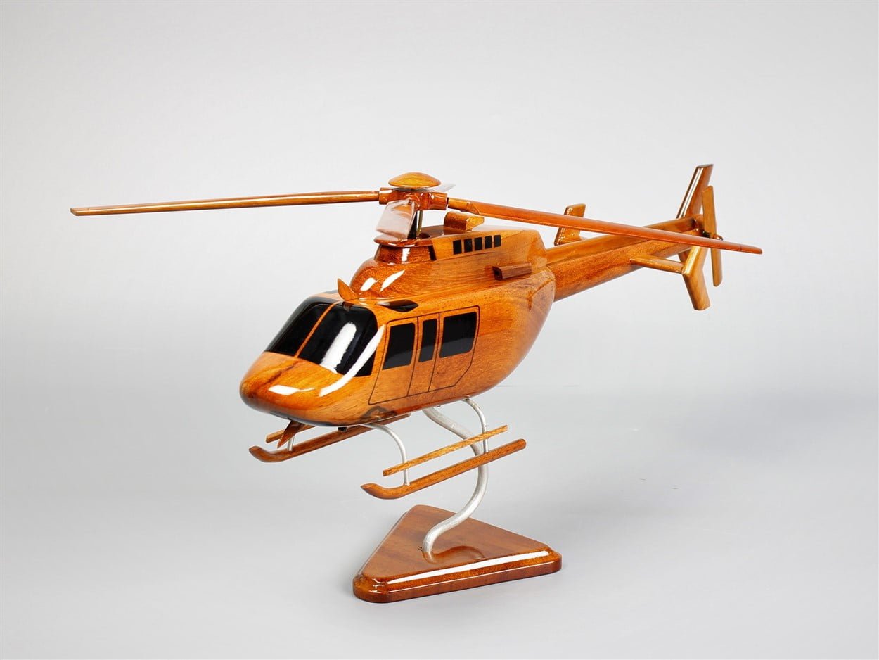 Bell 407 Helicopter Wood ModelVietnamwoodmodel