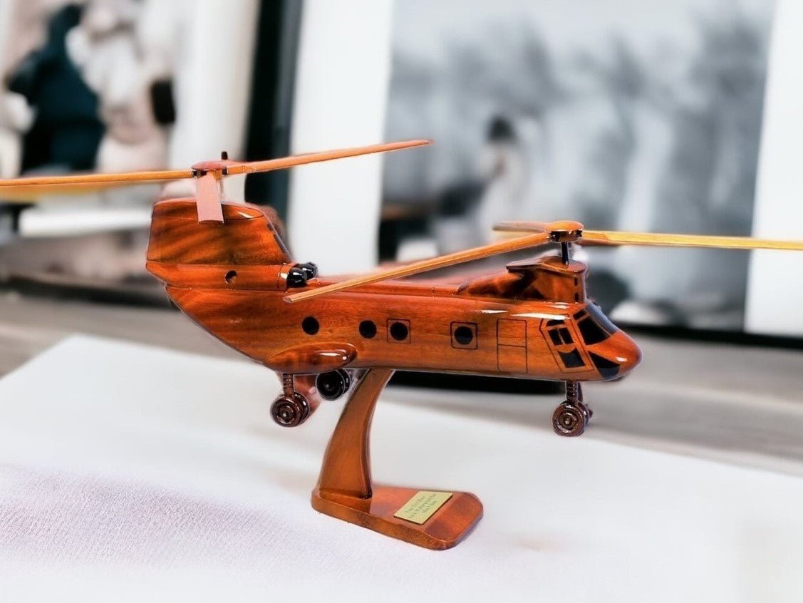 Boeing Vertol CH-46 Sea Knight Wood modelVietnamwoodmodel