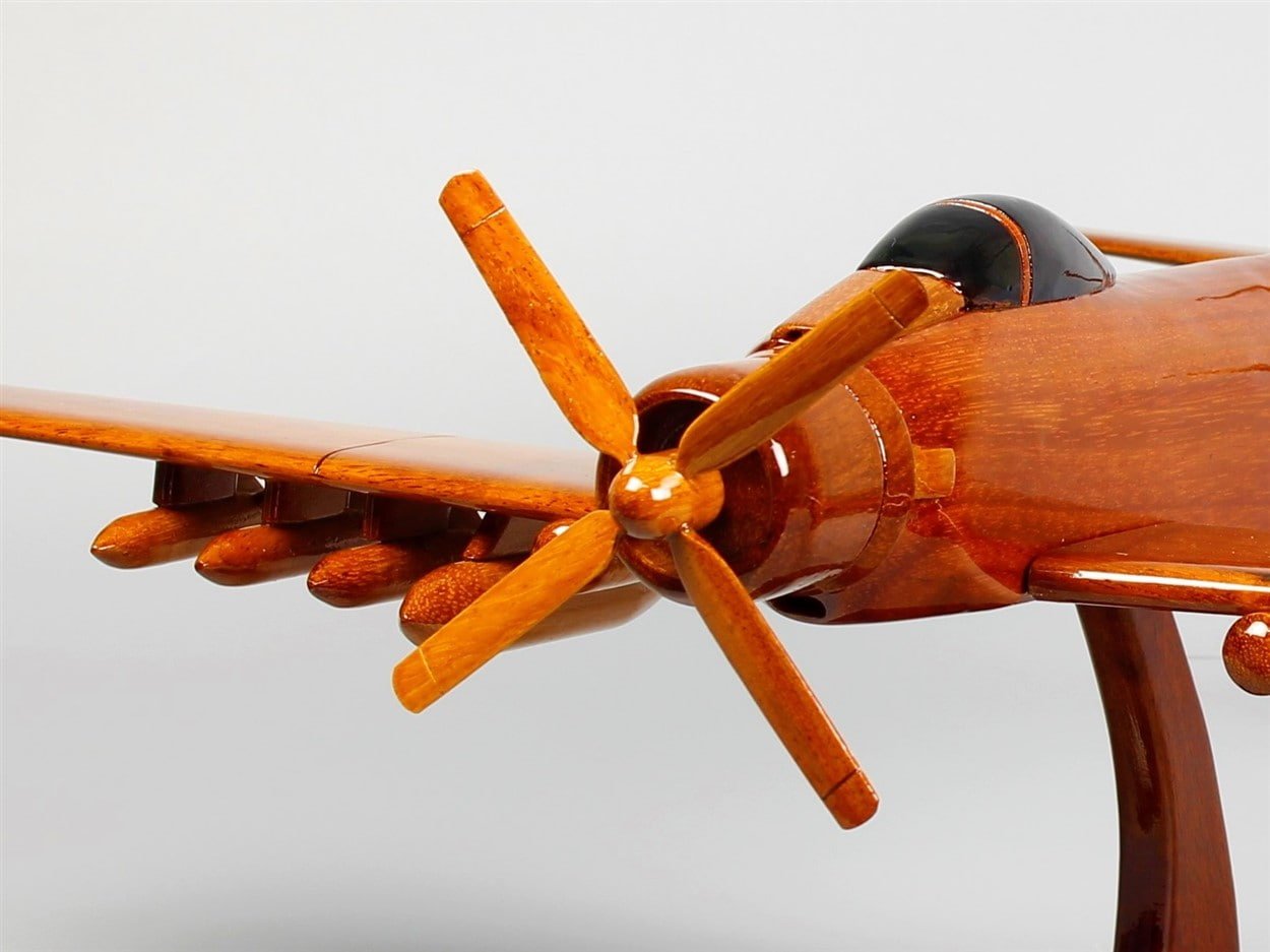Douglas A-1 Skyraider handcrafted wood modelVietnamwoodmodel