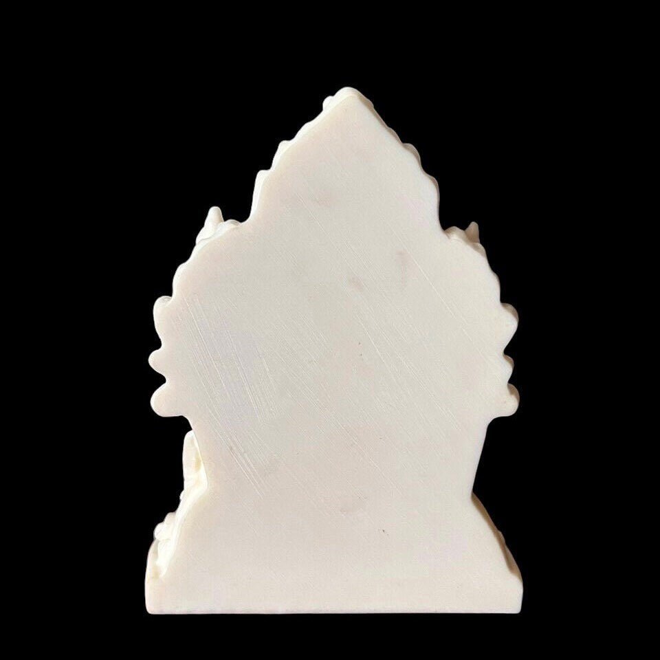 Ganesh Statue, Lord Ganesha Figurine, Hindu Elephant God, God of New Beginning, India Ganesha Bodhisattva Statue, White Ganesha SculptureTuNaCraftCollection