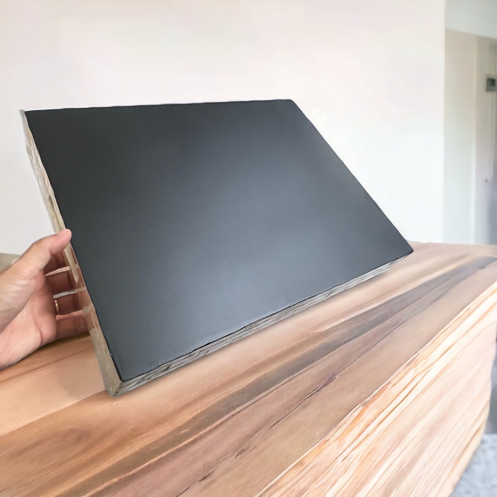 Gold star flowers Mother pearl inlay rectangle tray, serving tray, breakfast tray, coffee table tray, decorative tray, housewarming giftPremiumWoodArt