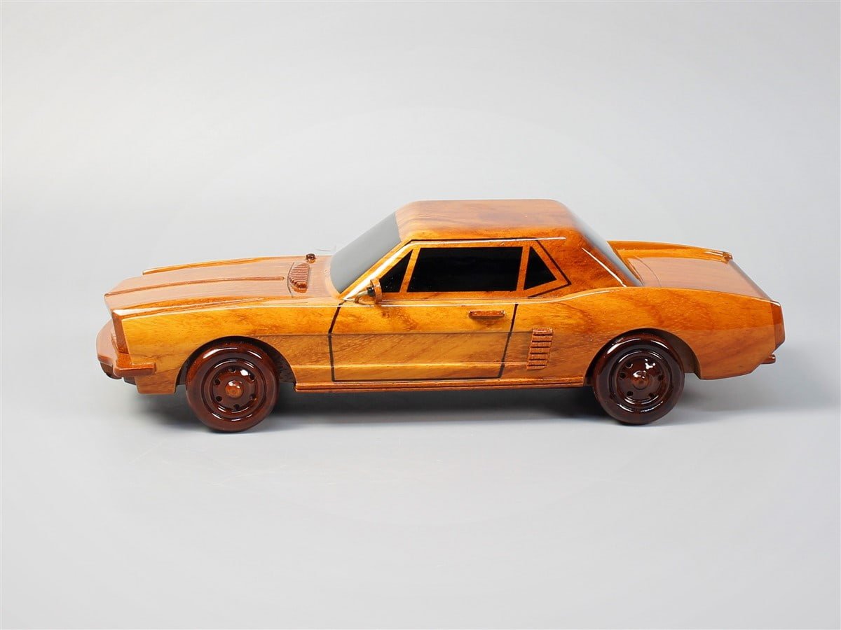 Handcrafted 1964 Mustang Wood Car ModelVietnamwoodmodel
