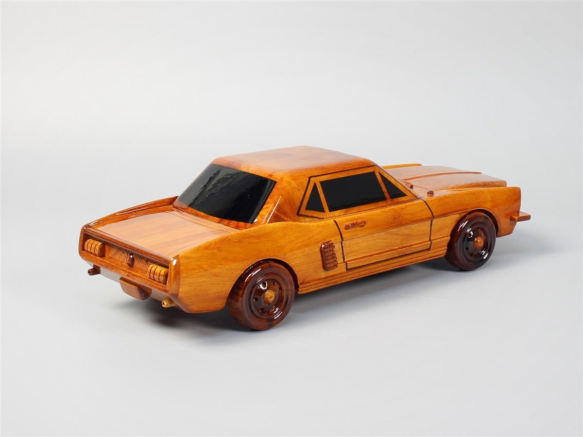 Handcrafted 1964 Mustang Wood Car ModelVietnamwoodmodel