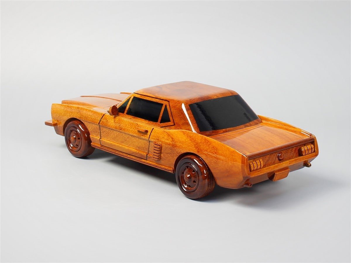 Handcrafted 1964 Mustang Wood Car ModelVietnamwoodmodel