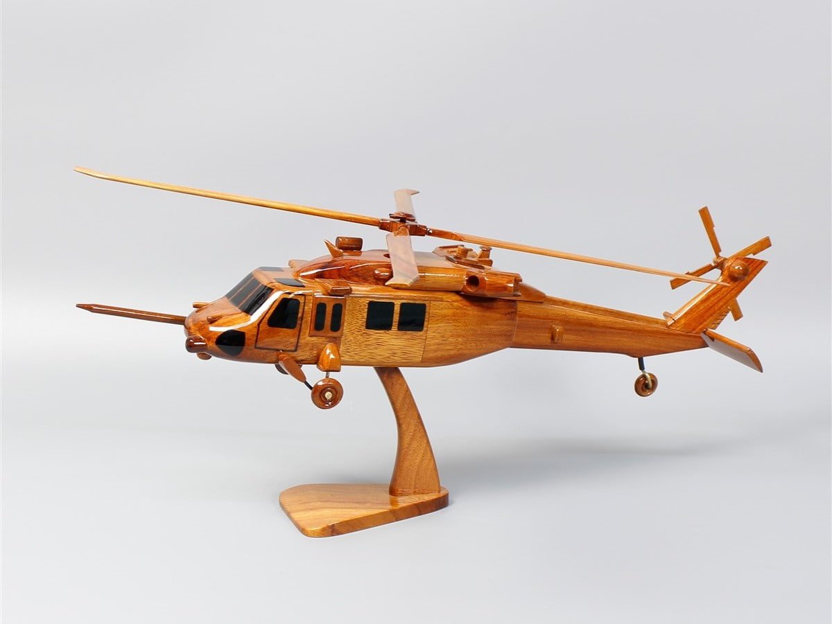 MH-60 Seahawk handcrafted helicopter wood modelVietnamwoodmodel