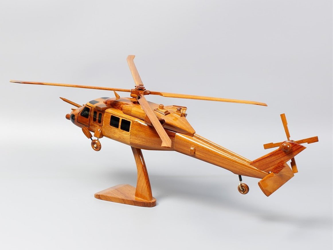 MH-60 Seahawk handcrafted helicopter wood modelVietnamwoodmodel
