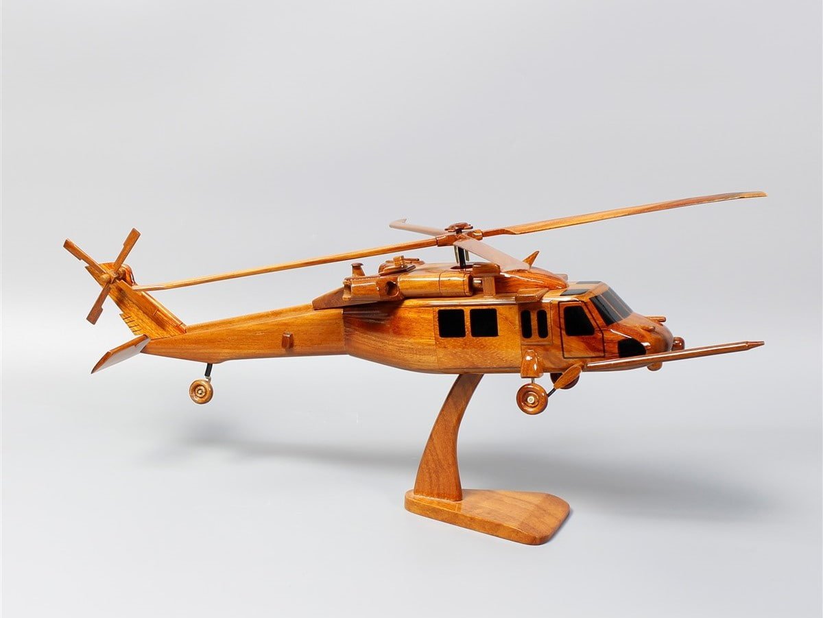 MH-60 Seahawk handcrafted helicopter wood modelVietnamwoodmodel