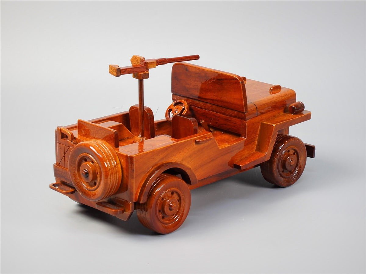 Military Jeep Willys wood modelVietnamwoodmodel