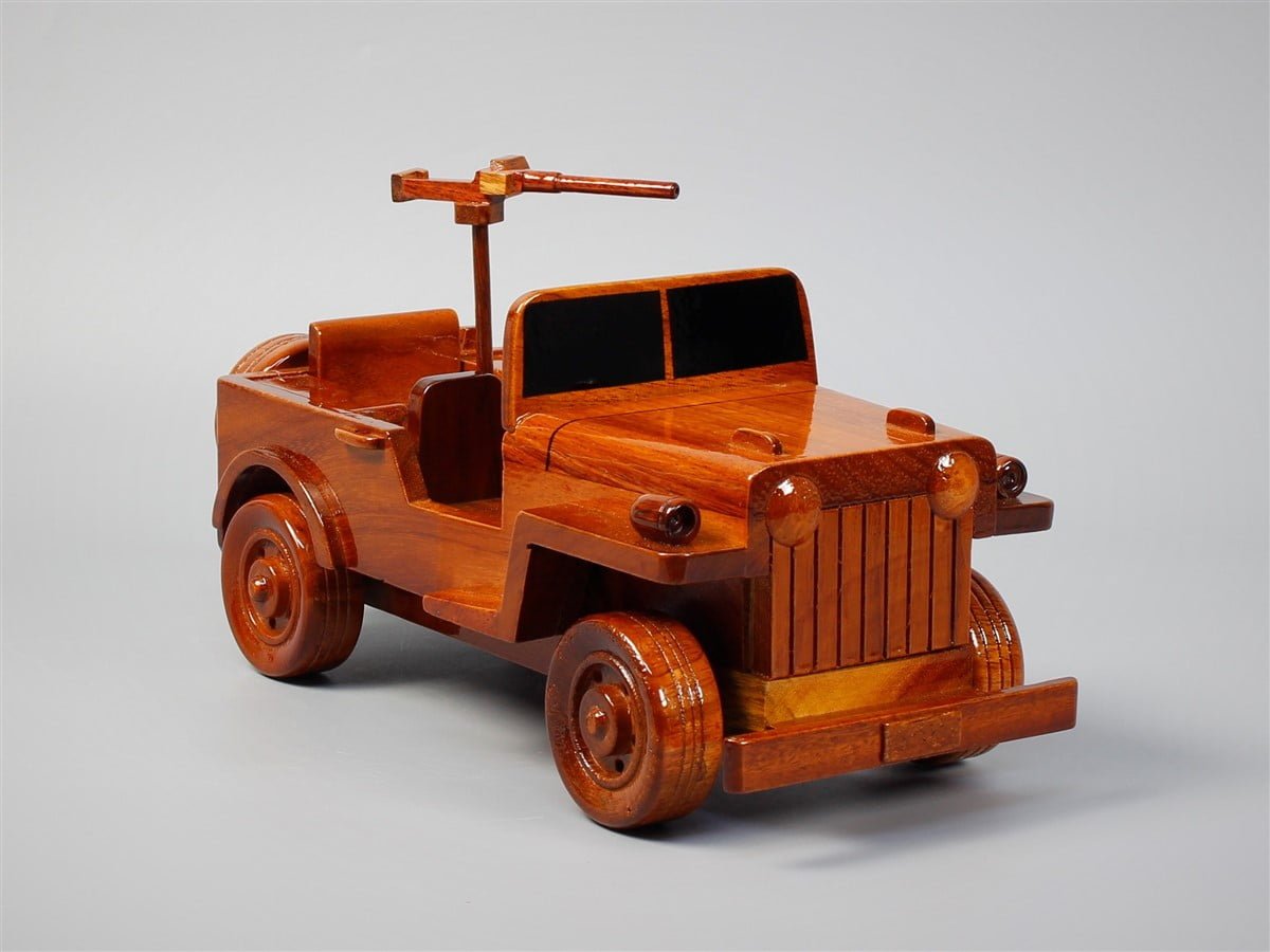 Military Jeep Willys wood modelVietnamwoodmodel