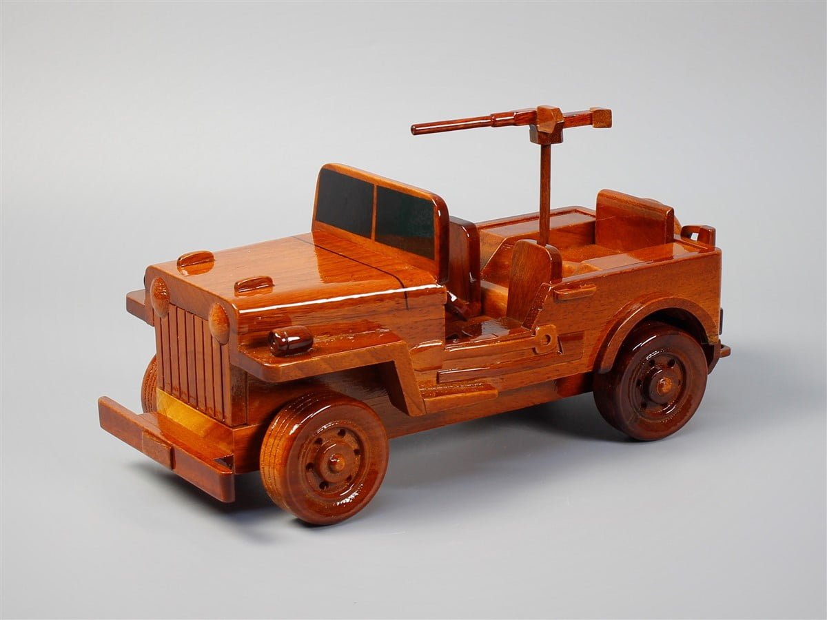 Military Jeep Willys wood modelVietnamwoodmodel