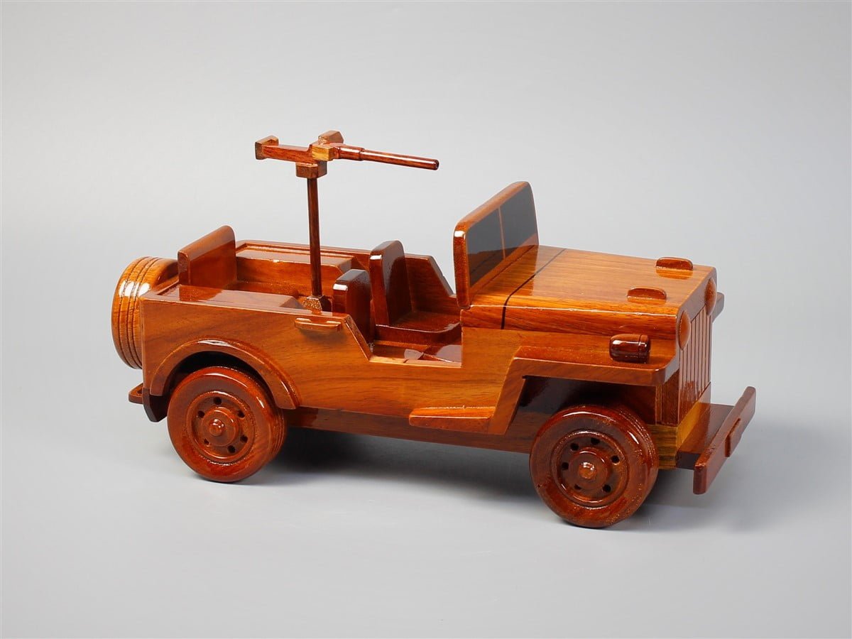 Military Jeep Willys wood modelVietnamwoodmodel