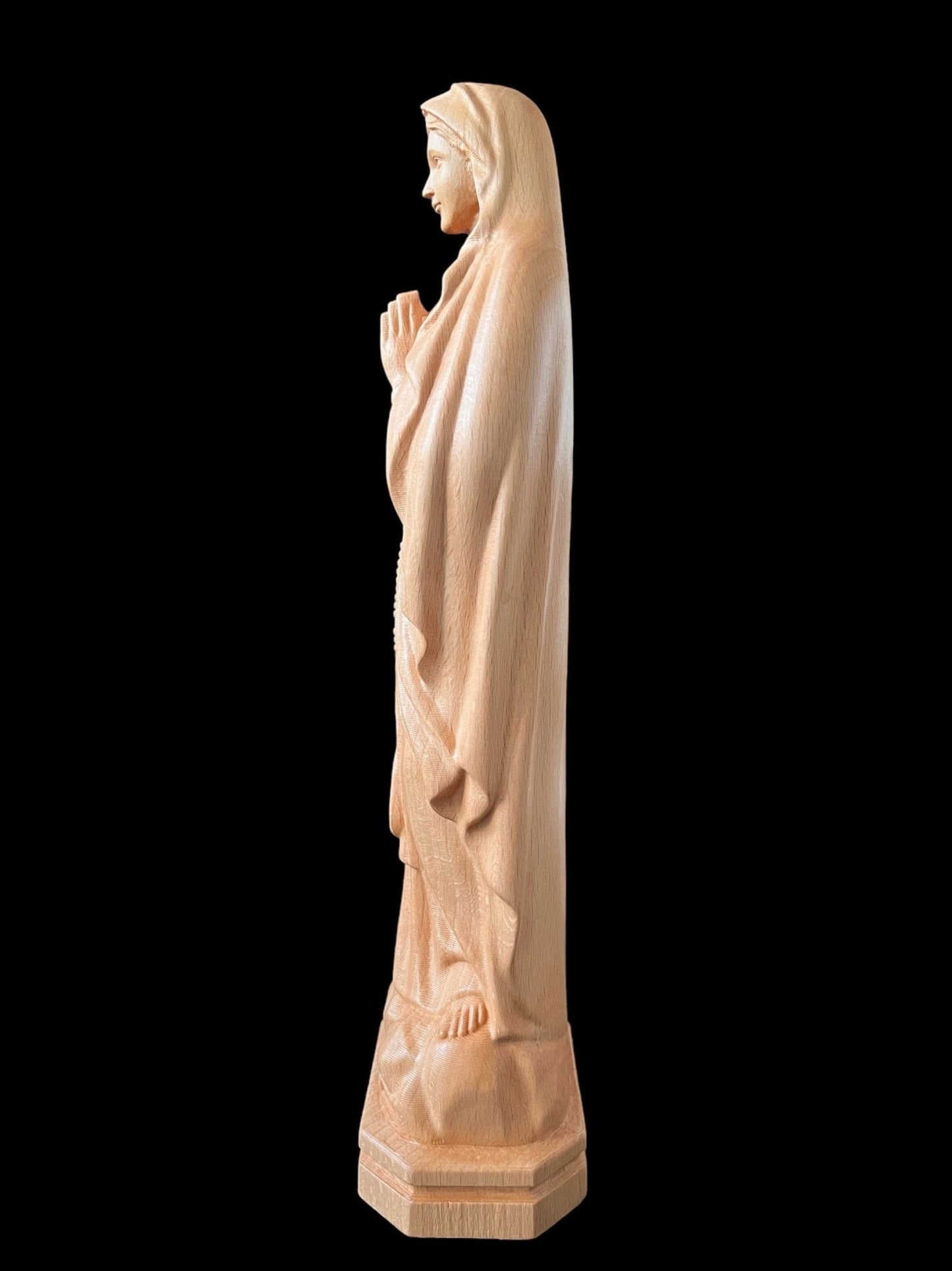 Saint Mary Our Lady of Lourdes Wood Carving StatuePremiumWoodArtH-7.9 in