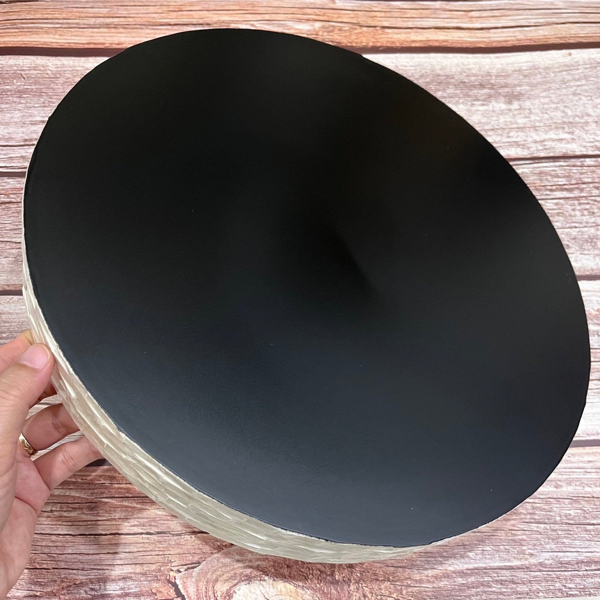 White serving tray, round breakfast tray, mother pearl inlay tray, MOP luxury coffee table tray, capiz shell housewarming gift, gift for momPremiumWoodArt