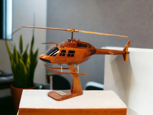 Bell 206 Replica Wood modelVietnamwoodmodel