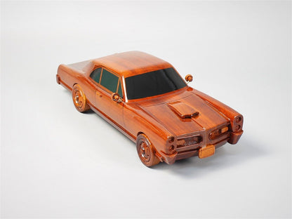 Handcrafted 1966 GTO Wood Car ModelVietnamwoodmodel