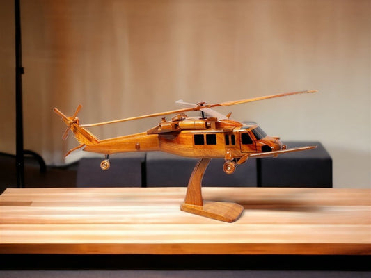 MH-60 Seahawk handcrafted helicopter wood modelVietnamwoodmodel
