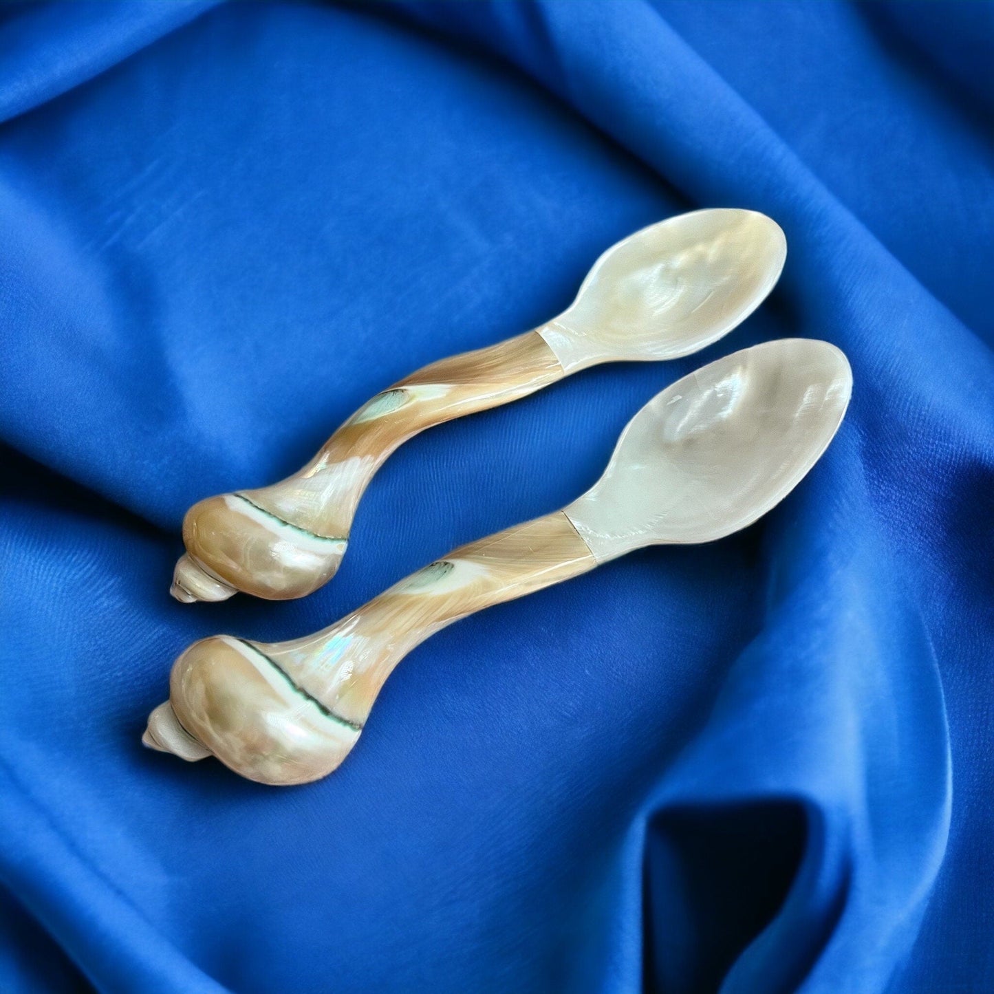 Mother Pearl Seashell Spoon Set 2BBDecorHouse