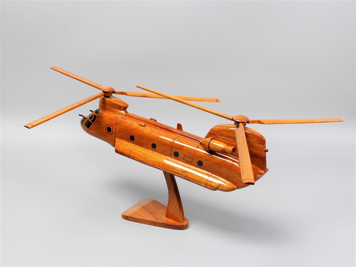 Premium Hand-Made CH-47 Chinook Helicopter Wood ModelVietnamwoodmodel