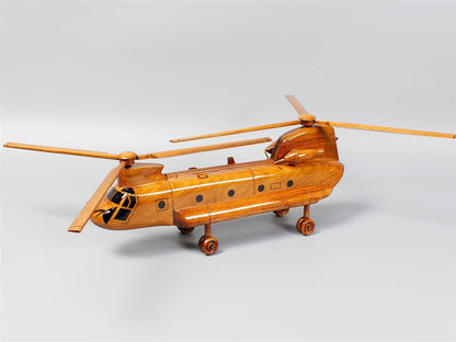 Premium Hand-Made CH-47 Chinook Helicopter Wood ModelVietnamwoodmodel