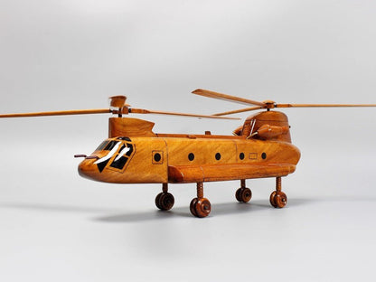 Premium Hand-Made CH-47 Chinook Helicopter Wood ModelVietnamwoodmodel